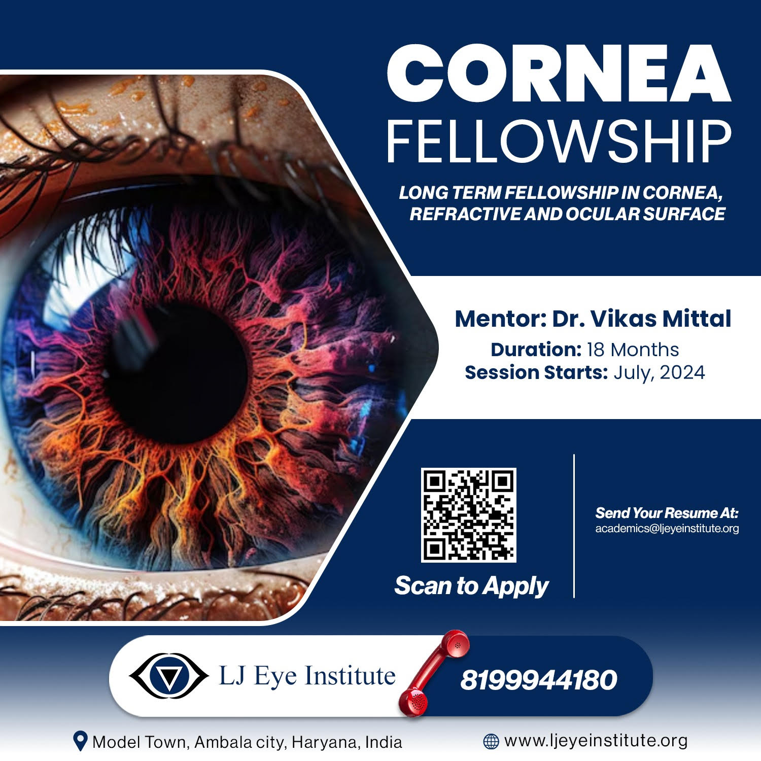 Cornea fellowship in India | LJ Eye Institute | Best Cornea Fellowship