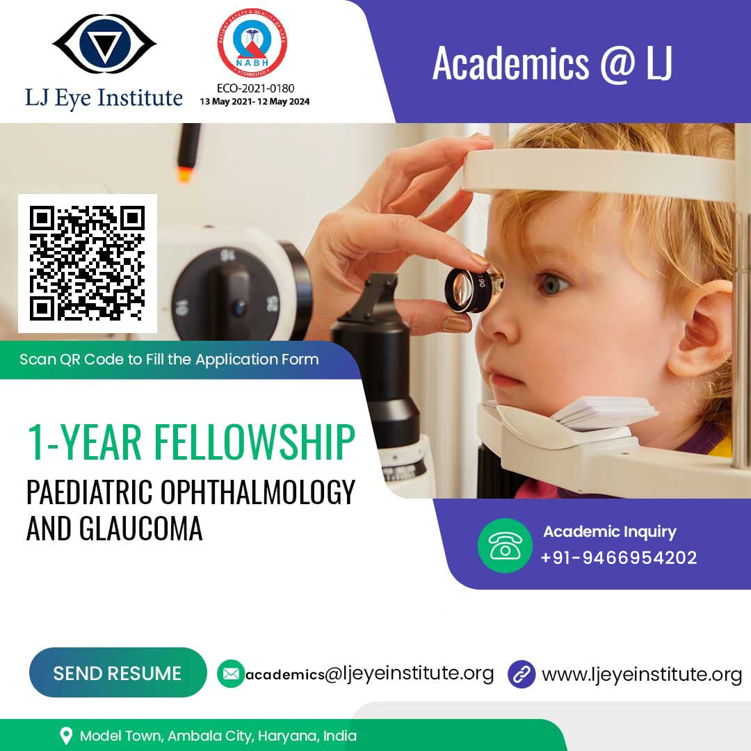 Glaucoma fellowship in India | LJ Eye Institute